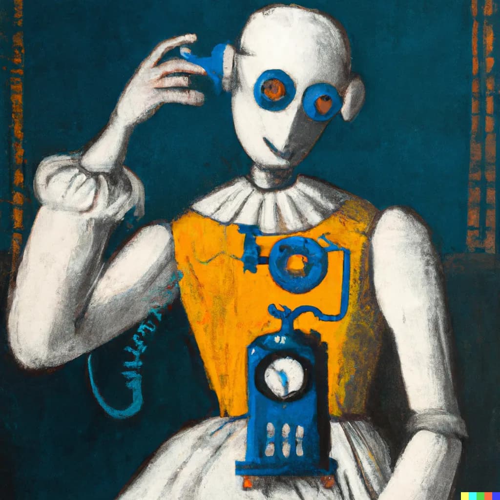 Abstract visualization of AI disruption waves reshaping organizational structures