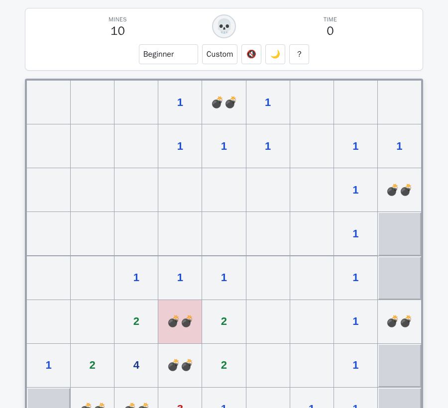 minesweeper gameplay
